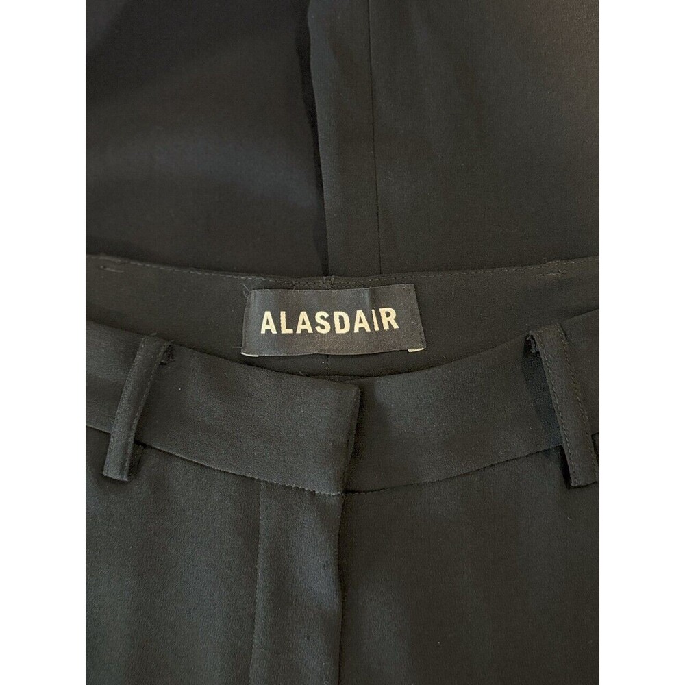 Alasdair Womens Dress Pants Black Straight Flat Front Slacks Trousers Size 0 XS - Picture 3 of 11